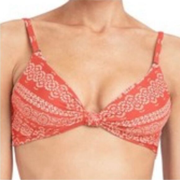 Robin Piccone Isla Bikini Top Terracotta NWT - Picture 1 of 4